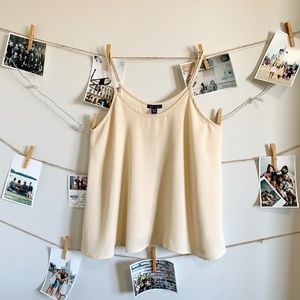 UK2LA Cream Breezy Tank Top